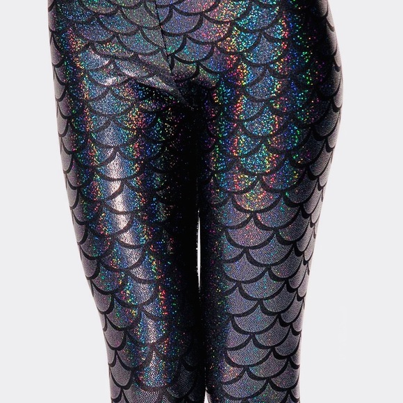 BlackMilk Womens Black Chroma Mermaid Leggings Sm - Picture 4 of 13